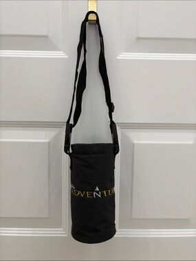 National Geographic Adventure Black Bottle Carrier Crossbody Bag